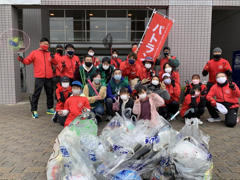 2/23パトランさんとランランコラボそうじ画像