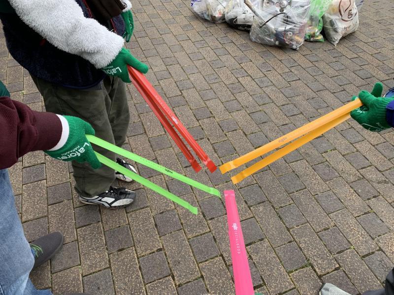 2/23パトランさんとランランコラボそうじ画像