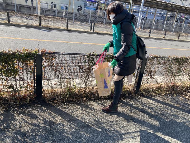 辻堂駅！街ゴミ拾い！画像