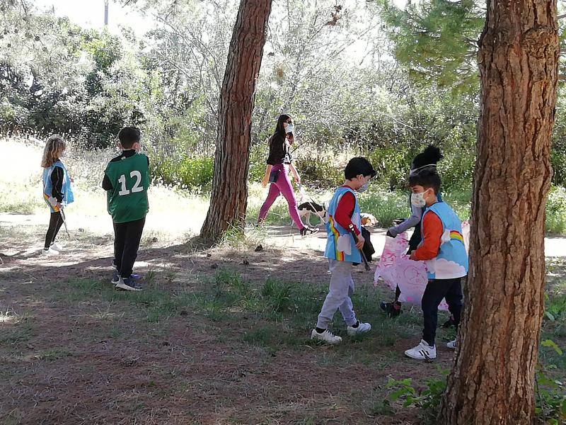 小学3年生の児童たちと!画像