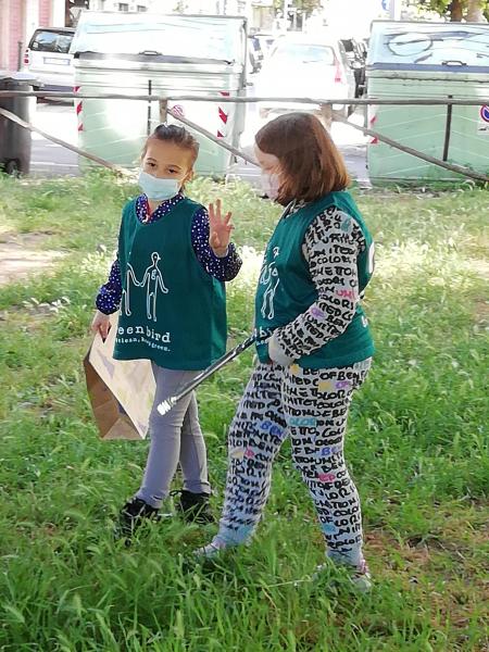 小学3年生の児童たちと!画像