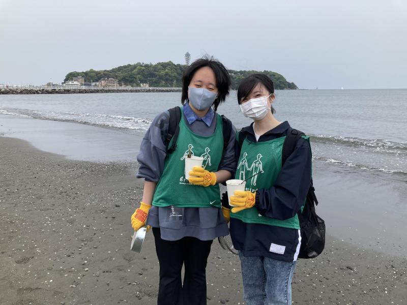 湘南！江の島片瀬西浜海岸ビーチクリーン！画像
