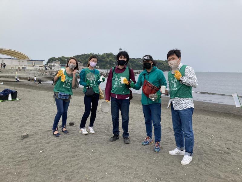 湘南！江の島片瀬西浜海岸ビーチクリーン！画像