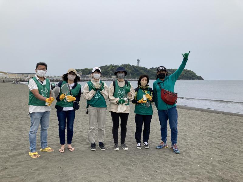 湘南！江の島片瀬西浜海岸ビーチクリーン！画像