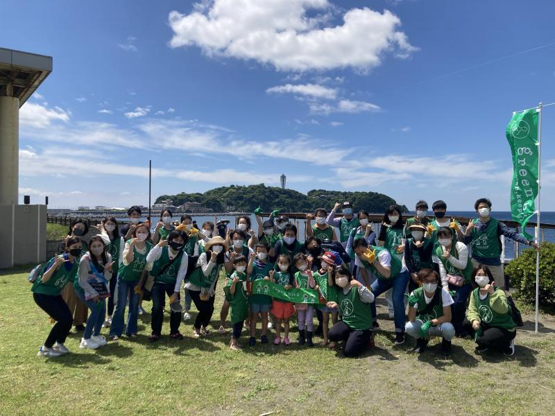 湘南！江の島片瀬西浜海岸ビーチクリーン！画像
