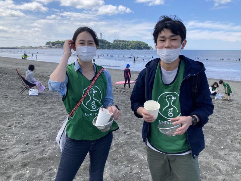 湘南！江の島片瀬西浜海岸ビーチクリーン！画像