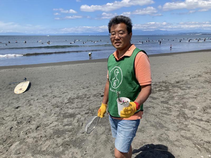 湘南！江の島片瀬西浜海岸ビーチクリーン！画像