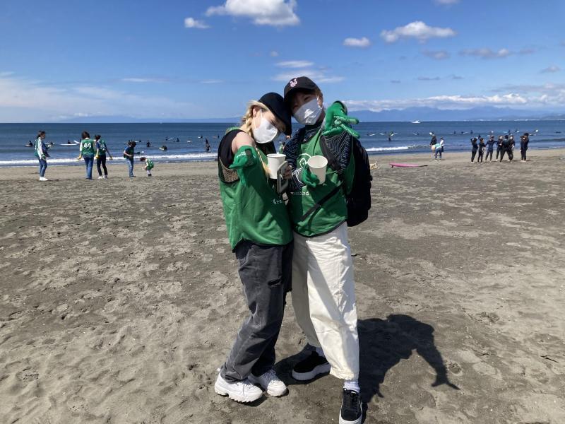 湘南！江の島片瀬西浜海岸ビーチクリーン！画像