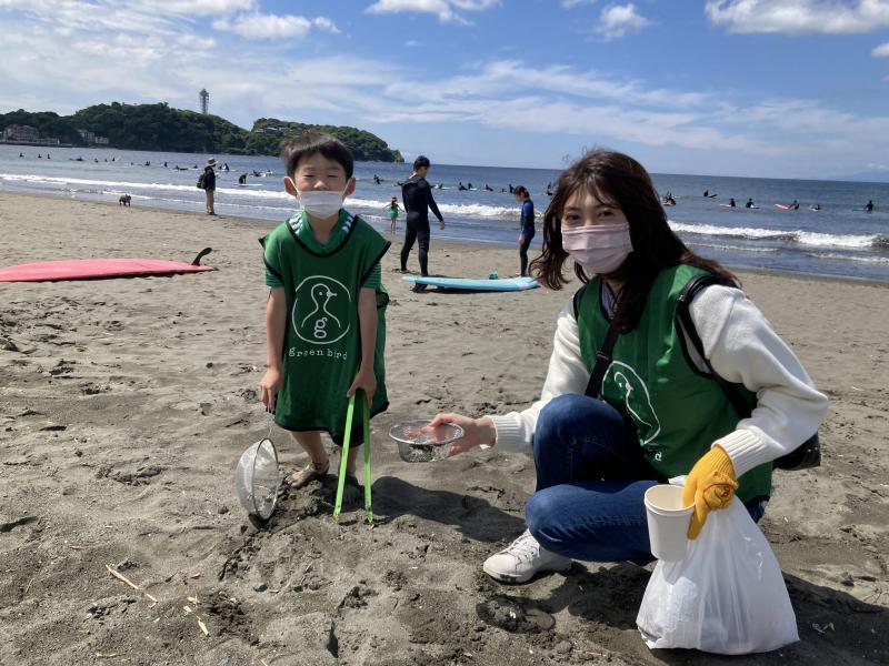 湘南！江の島片瀬西浜海岸ビーチクリーン！画像