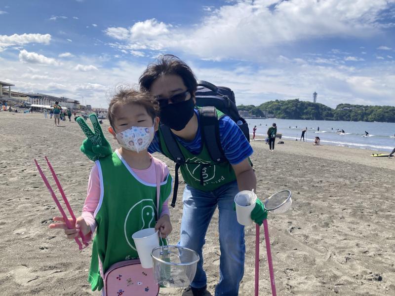 湘南！江の島片瀬西浜海岸ビーチクリーン！画像