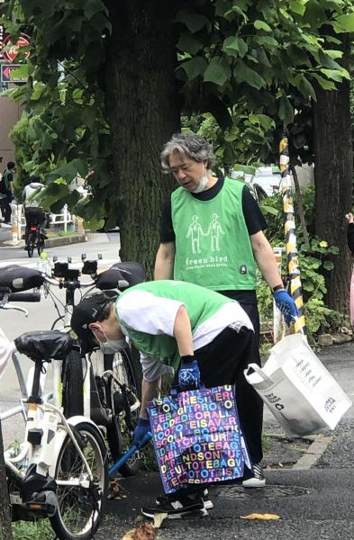 代官山　八幡通り清掃画像