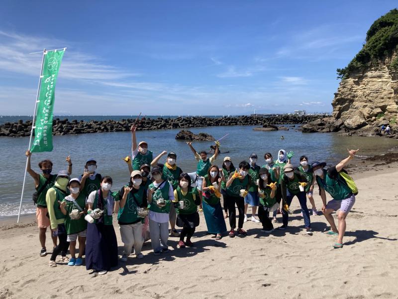 鎌倉腰越！プラスチックビーチクリーン！画像