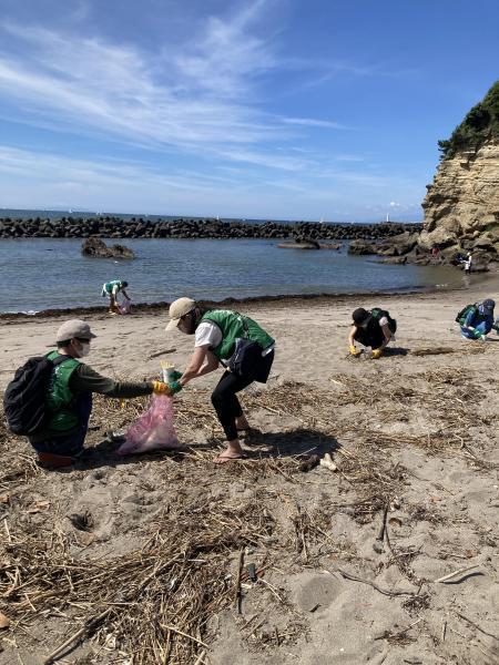 鎌倉腰越！プラスチックビーチクリーン！画像