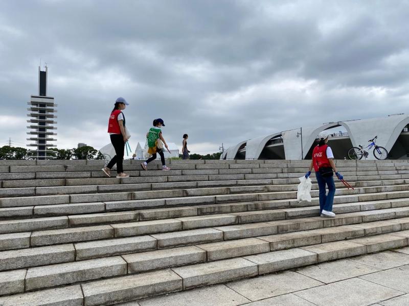 駒沢公園そうじ画像