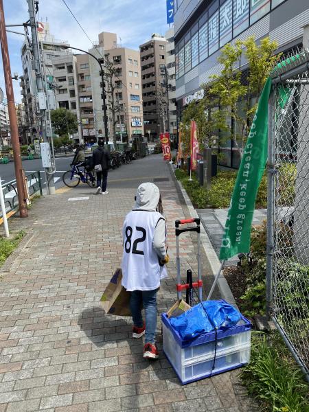 ゴミ拾いをしている中での唯一ともいえるグチ画像