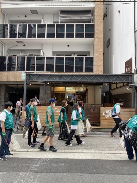 8月ラスト 心斎橋朝そうじ画像