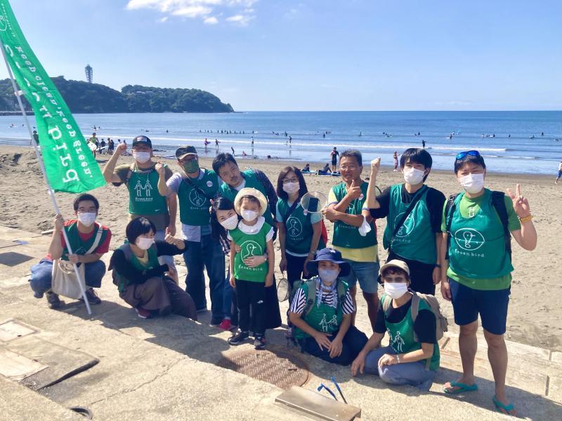湘南！江の島片瀬西浜海岸マイクロプラスチックビーチクリーン！画像