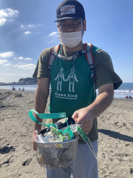 湘南！江の島片瀬西浜海岸マイクロプラスチックビーチクリーン！画像