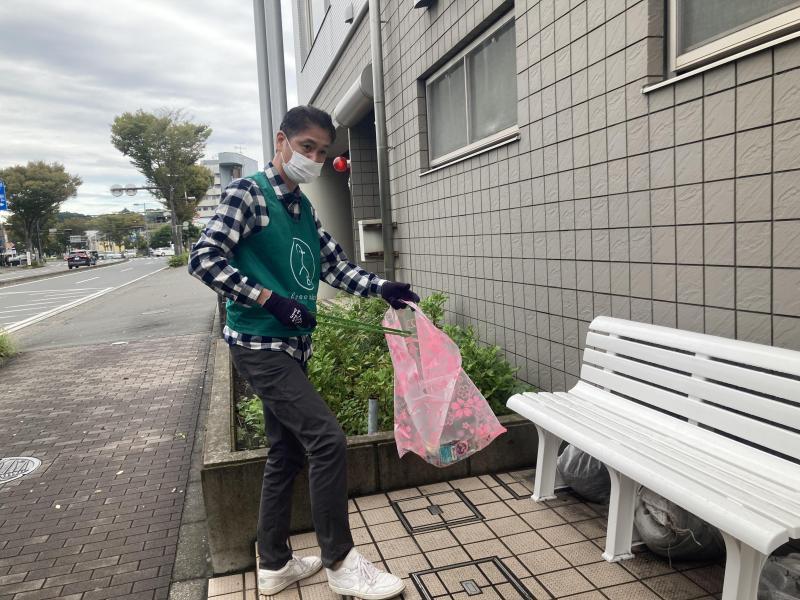 辻堂駅！街ゴミ拾い！画像