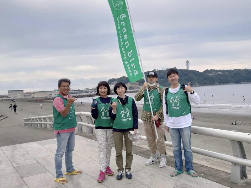 湘南！江ノ島片瀬西浜海岸マイクロプラスチックビーチクリーン！画像