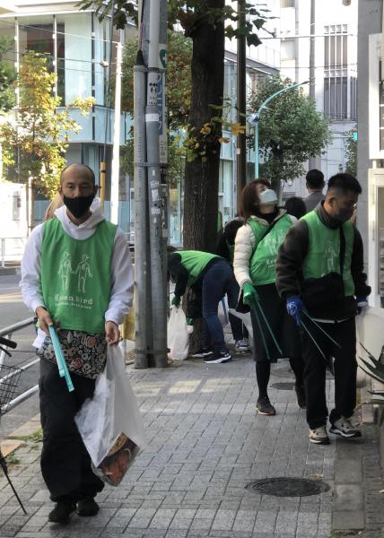 八幡通り清掃画像