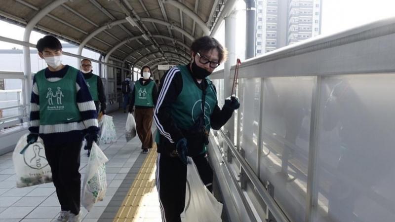 大牟田駅前お掃除画像