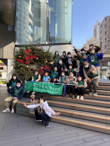 ごみ拾い＜おにぎり研修画像