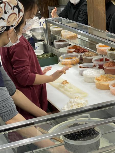 ごみ拾い＜おにぎり研修画像