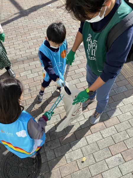 ごみ拾いが楽しい？？画像