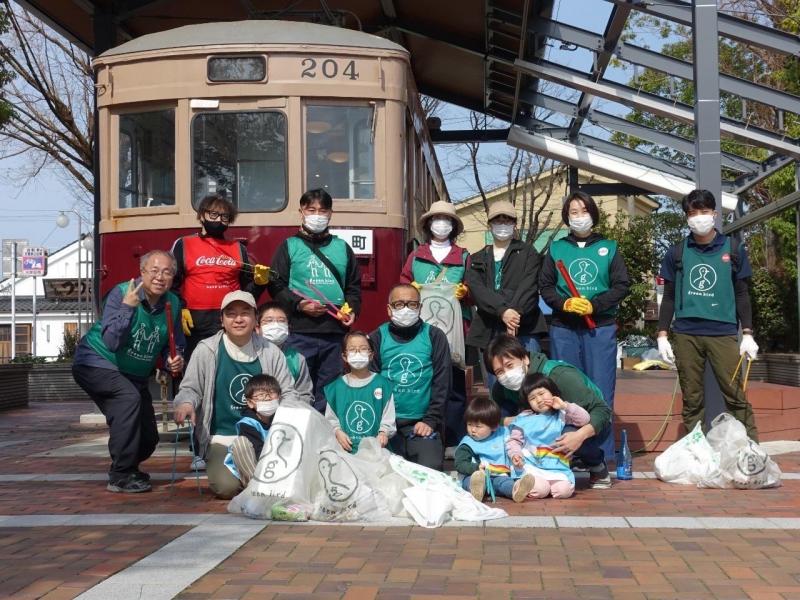 大牟田駅前お掃除画像