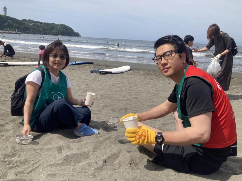 江の島マイクロプラスチック！梅雨入り前にビーチクリーン画像