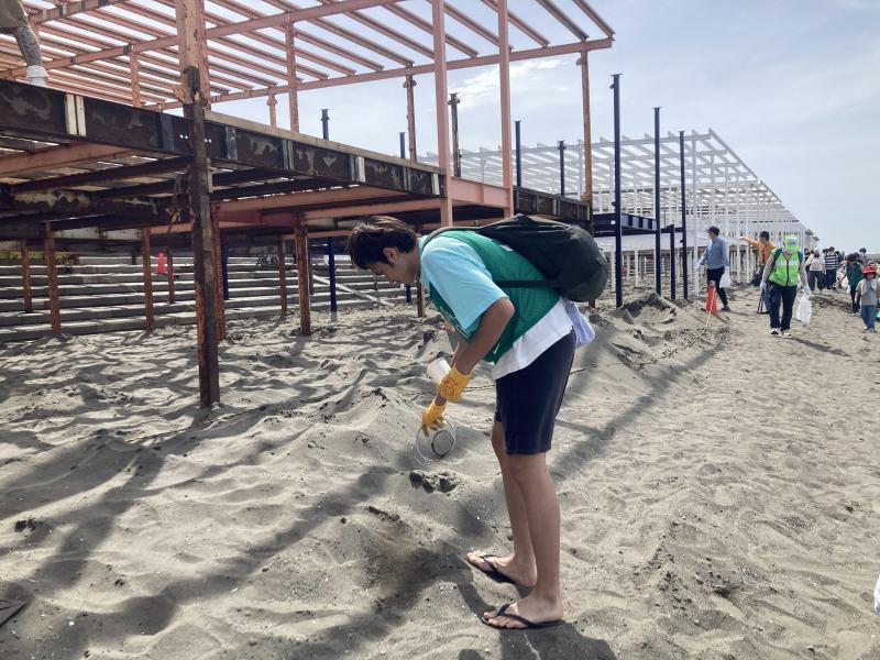 江の島マイクロプラスチック！梅雨入り前にビーチクリーン画像