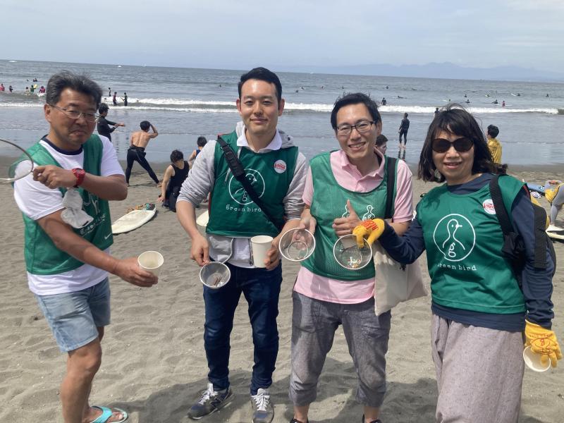 江の島マイクロプラスチック！梅雨入り前にビーチクリーン画像