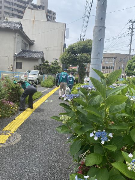 【米子】駅周辺まちなかおそうじ画像