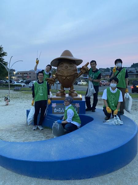 夢ある学生とゴミ拾い！画像