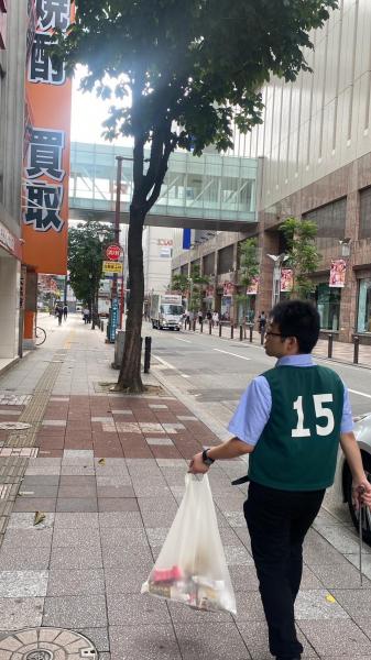 福岡天神　久々！あっちゃんが来てくれた朝そうじ＆天神クリーンデー画像