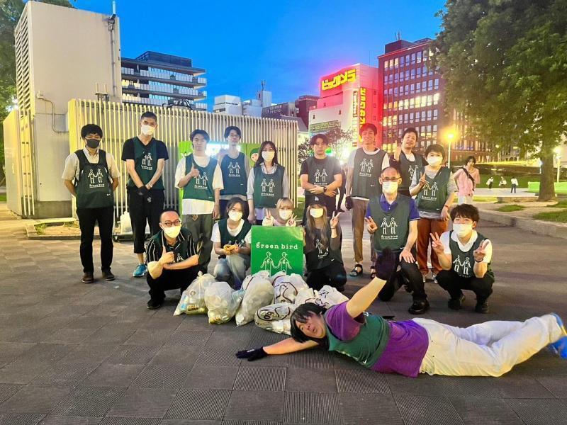 若者多めの夜掃除！画像