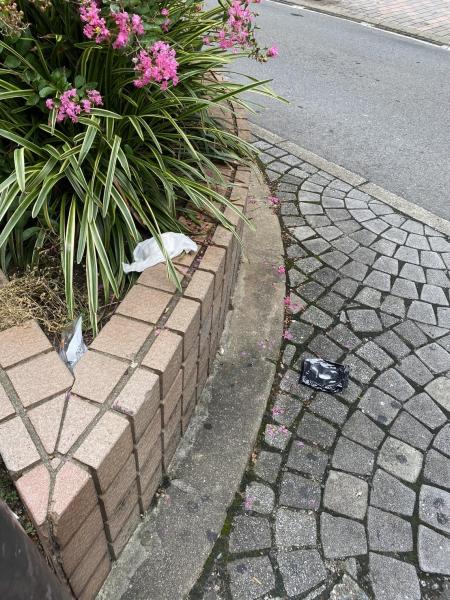 福岡天神　世界水泳真っ只中のため街がキレイめ☆朝そうじ画像