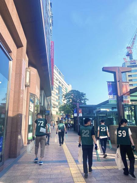 福岡天神　団体さんの参加があったよ⭐︎朝そうじ画像