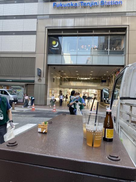 福岡天神　団体さんの参加があったよ⭐︎朝そうじ画像