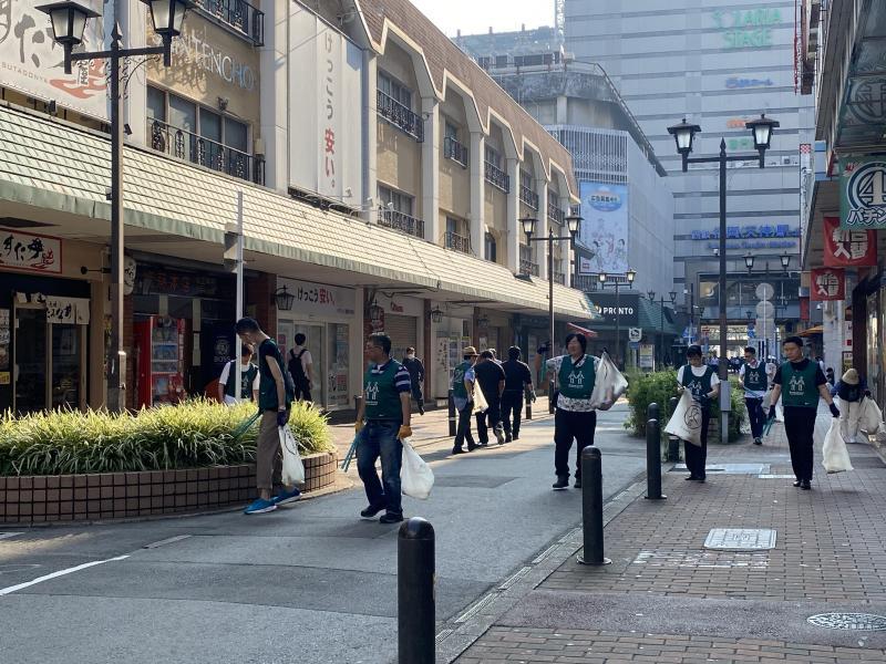福岡天神　団体さんの参加があったよ⭐︎朝そうじ画像