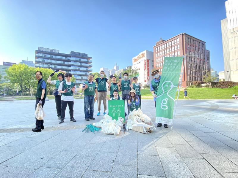 福岡天神　団体さんの参加があったよ⭐︎朝そうじ画像