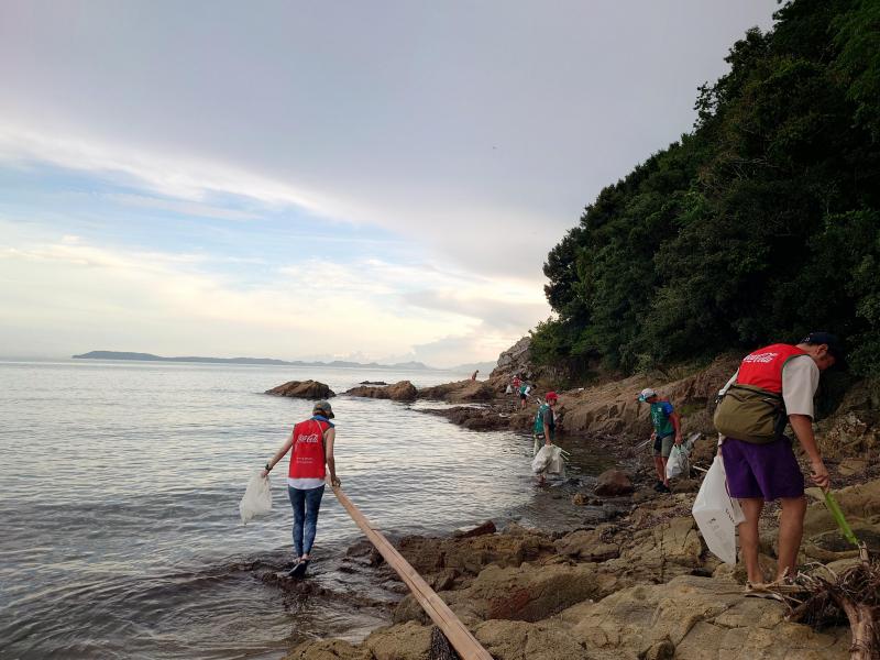 海のイブニングおそうじ画像