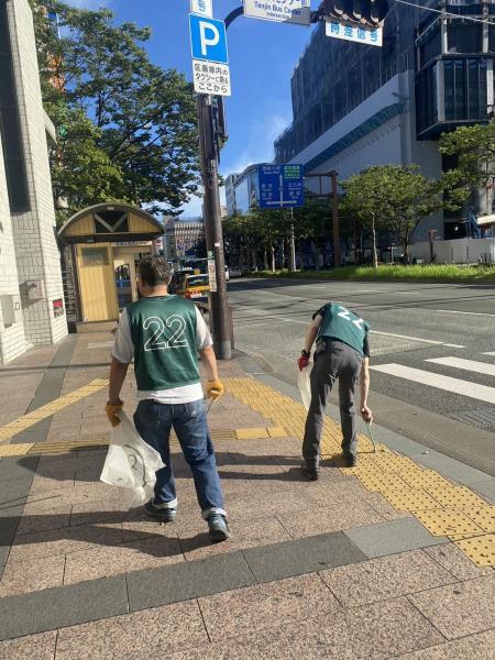 福岡天神　暑くてキャンセル続出⭐︎朝そうじ画像