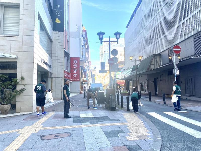 福岡天神　暑くてキャンセル続出⭐︎朝そうじ画像