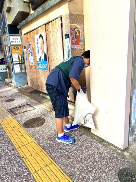 福岡天神　暑くてキャンセル続出⭐︎朝そうじ画像