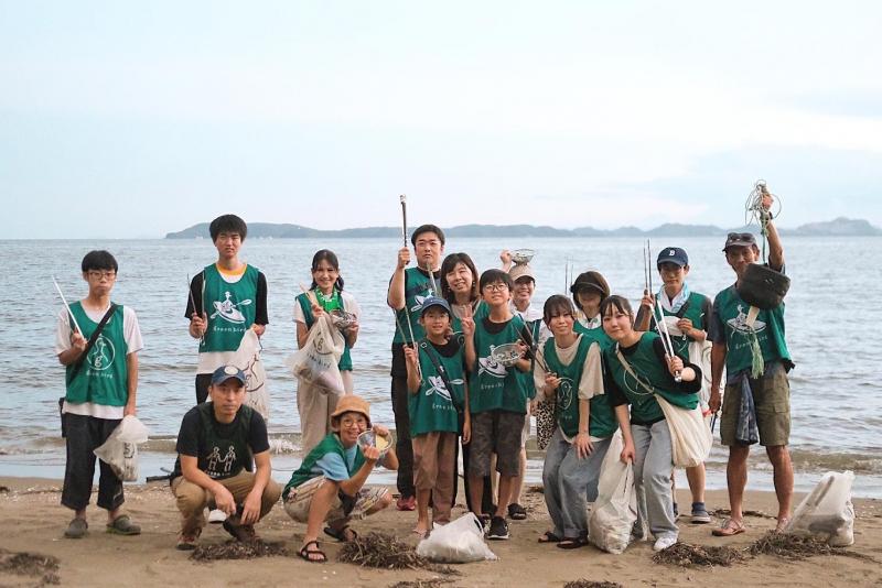 海のイブニングおそうじ画像