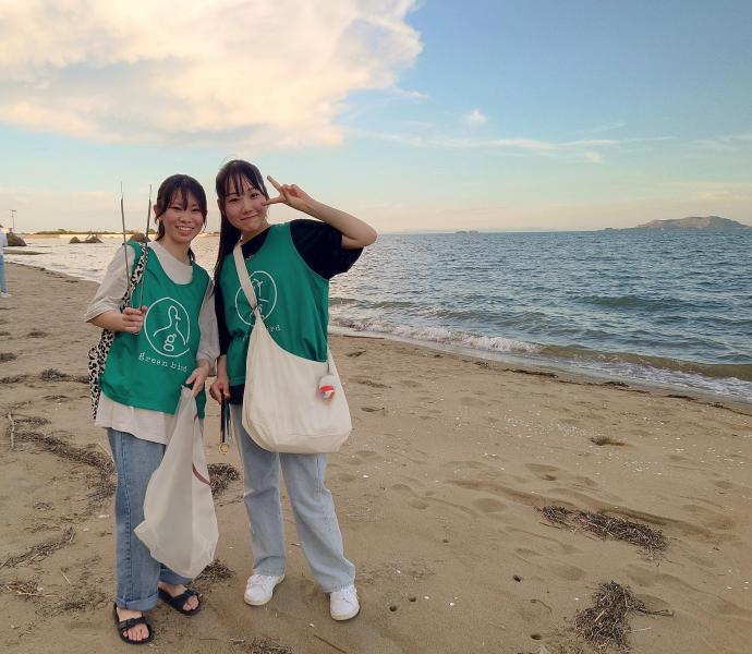 海のイブニングおそうじ画像