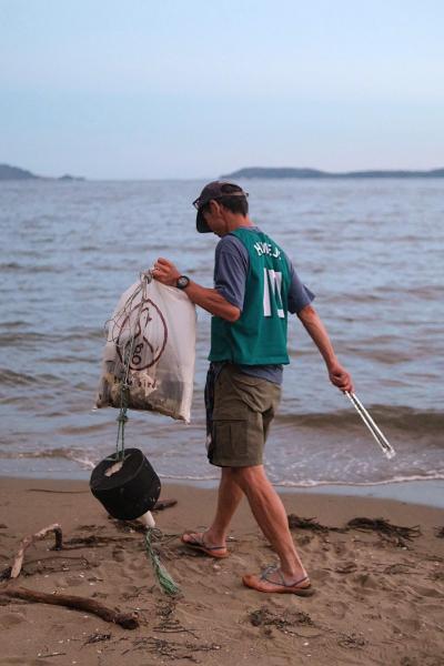 海のイブニングおそうじ画像