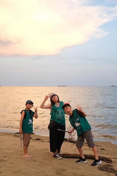 海のイブニングおそうじ画像